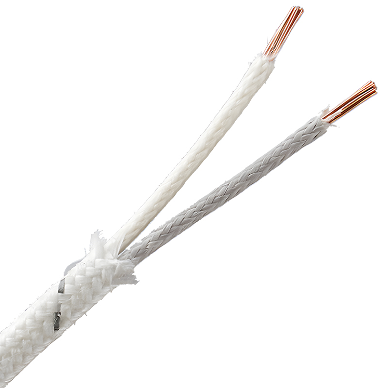 Enkelkjernet NC flat termoelementtråd av glassfiber